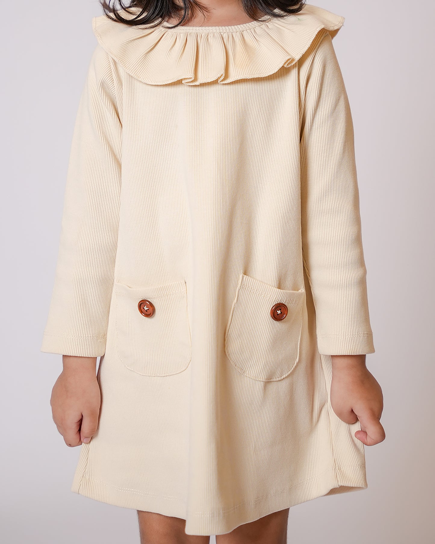 Neck Flare Pocket Dress