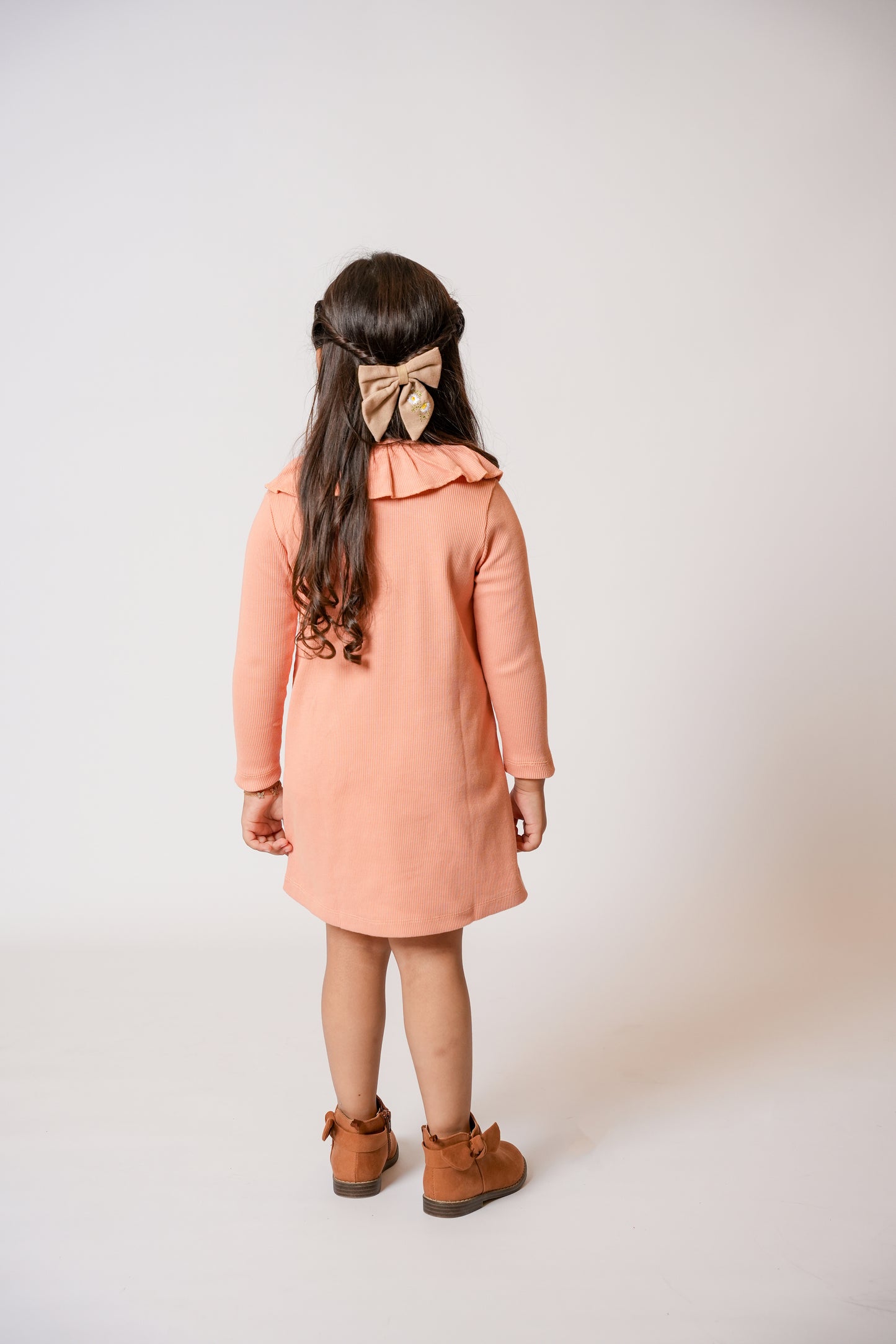 Neck Flare Pocket Dress