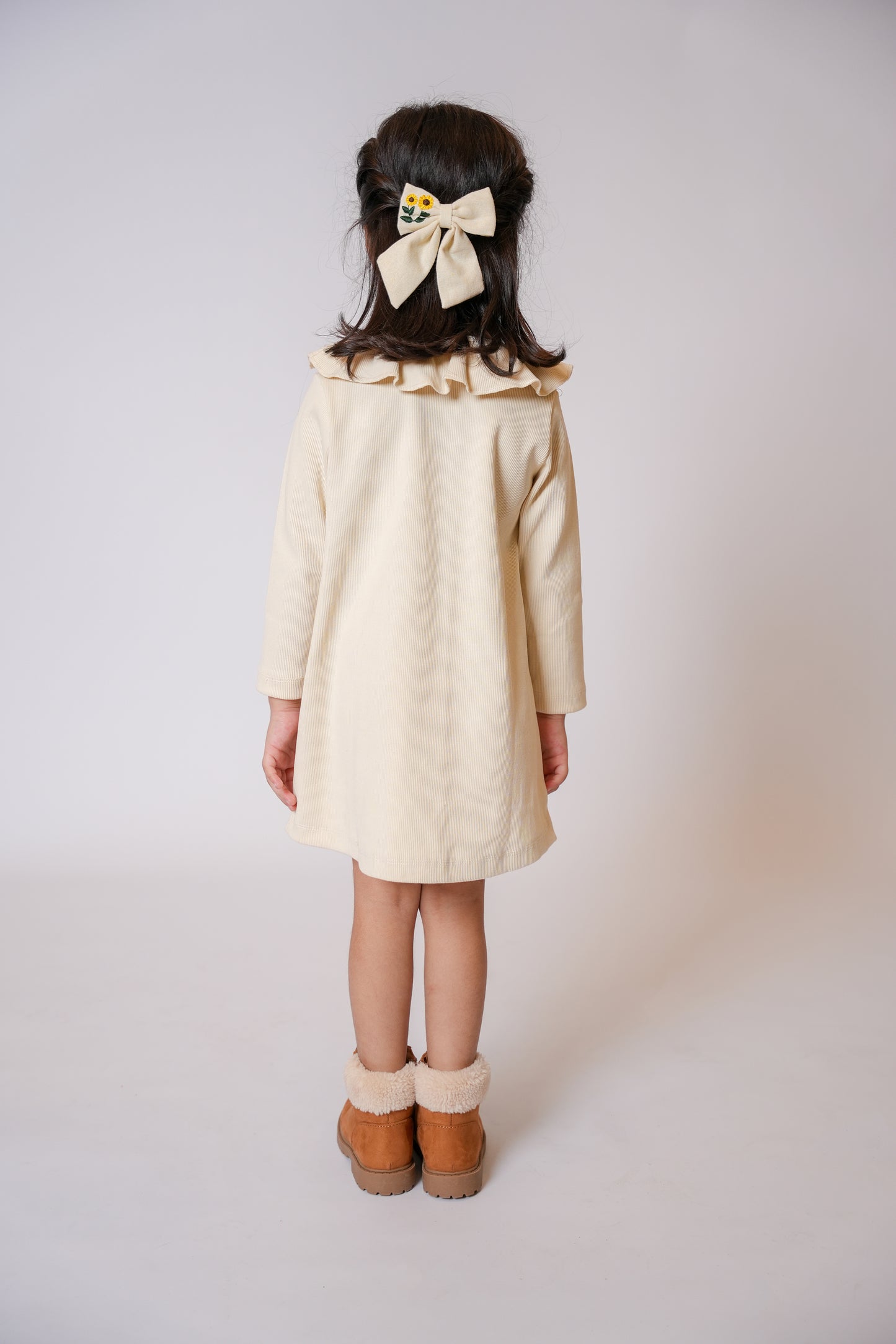 Neck Flare Pocket Dress