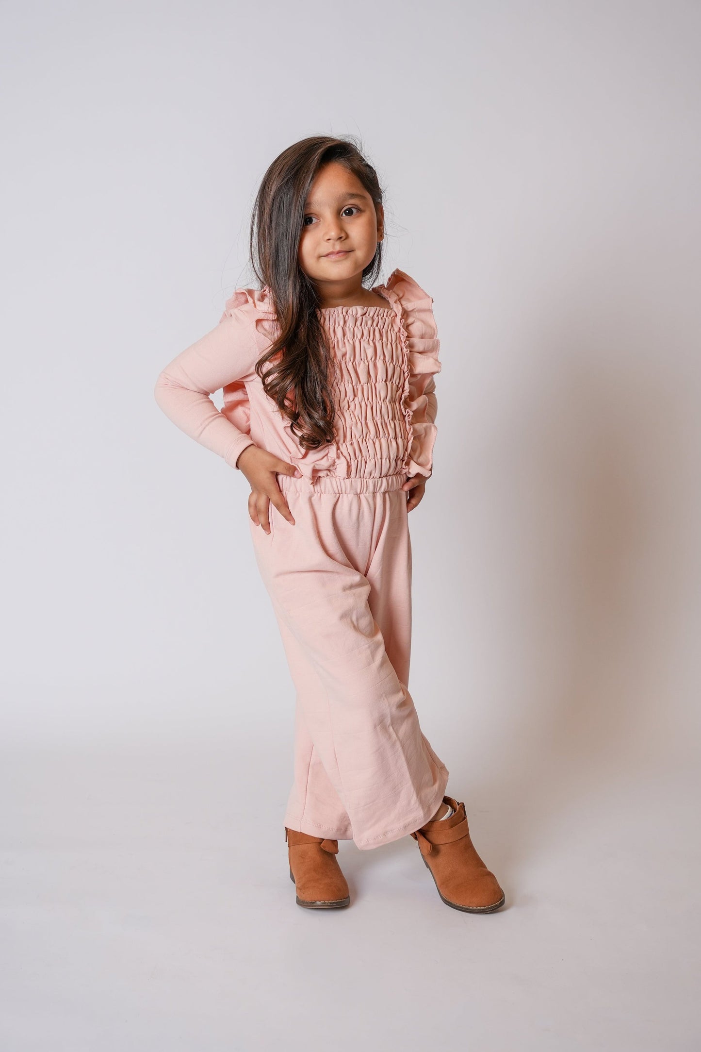 Smoked Ruffle Jumpsuit