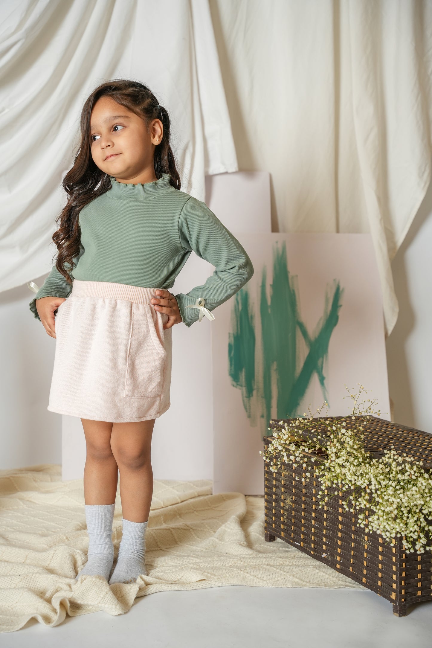 Double Side Pocket Skirt
