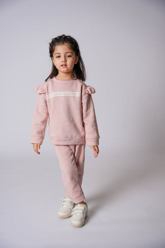 Ruffle Sleeve Sweatshirt & Sweatpants
