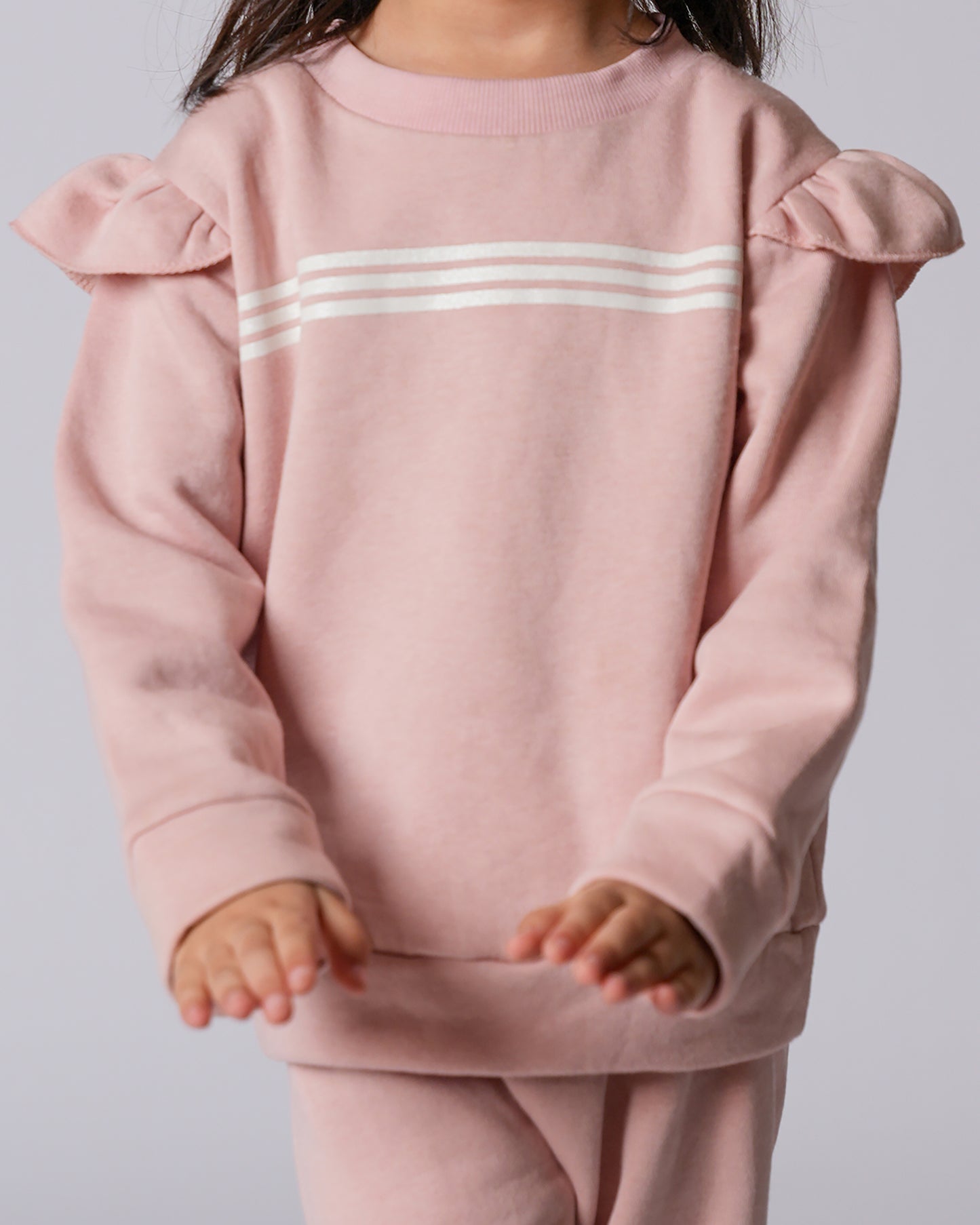 Ruffle Sleeve Sweatshirt & Sweatpants